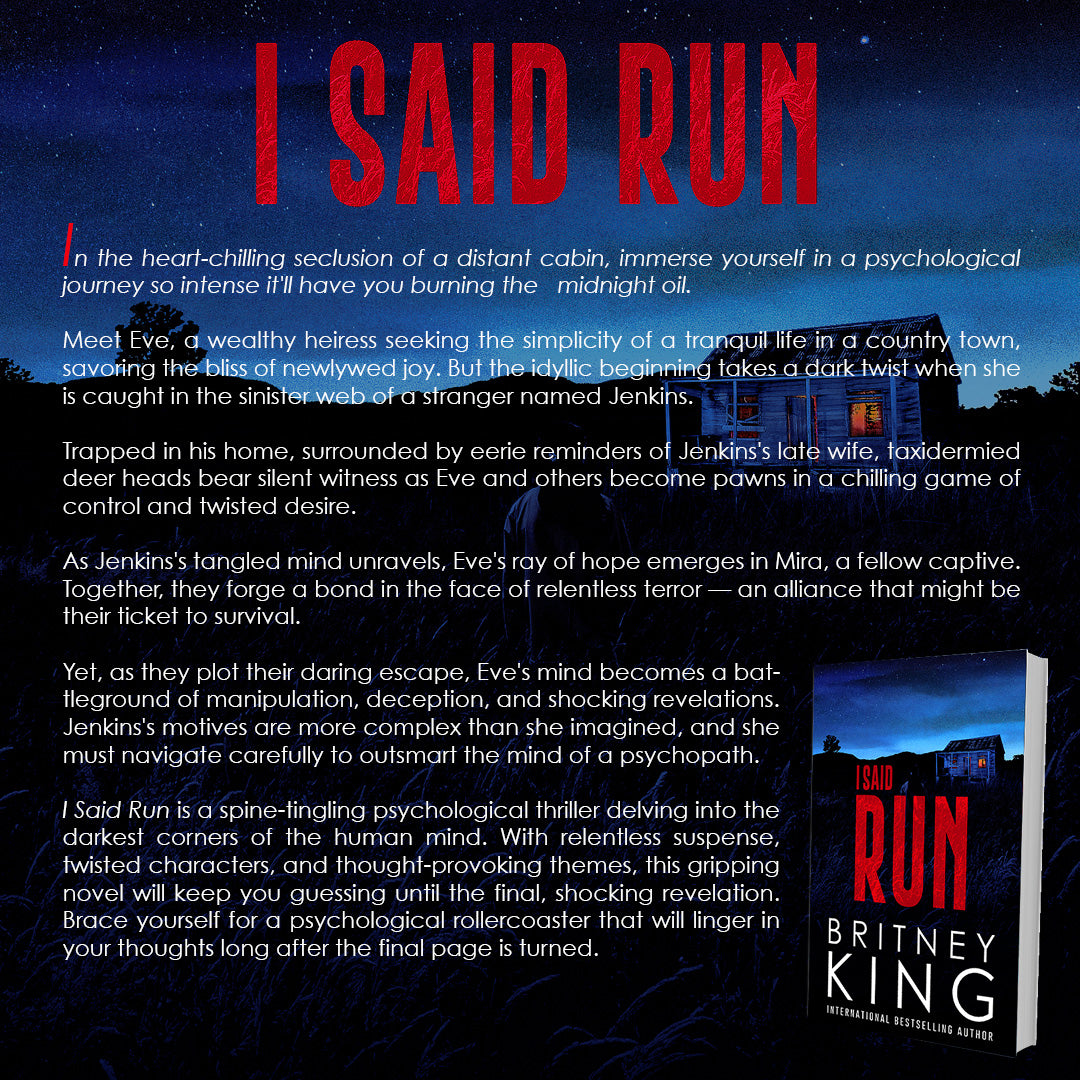 I Said Run: A Psychological Thriller (Ebook) PRE-ORDER