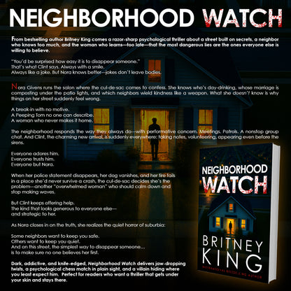 Neighborhood Watch: A Psychological Thriller (Ebook) - PRE-ORDER